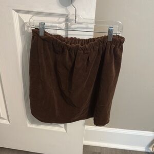 Velvet Brown Skirt